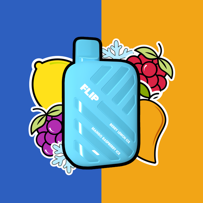 FLIP BAR 9000 Disposable - Berry Lemon Ice and Mango Raspberry Ice