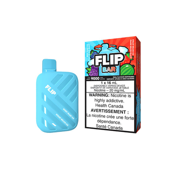 FLIP BAR 9000 Disposable - Berry Blast Ice and Straw Melon Ice