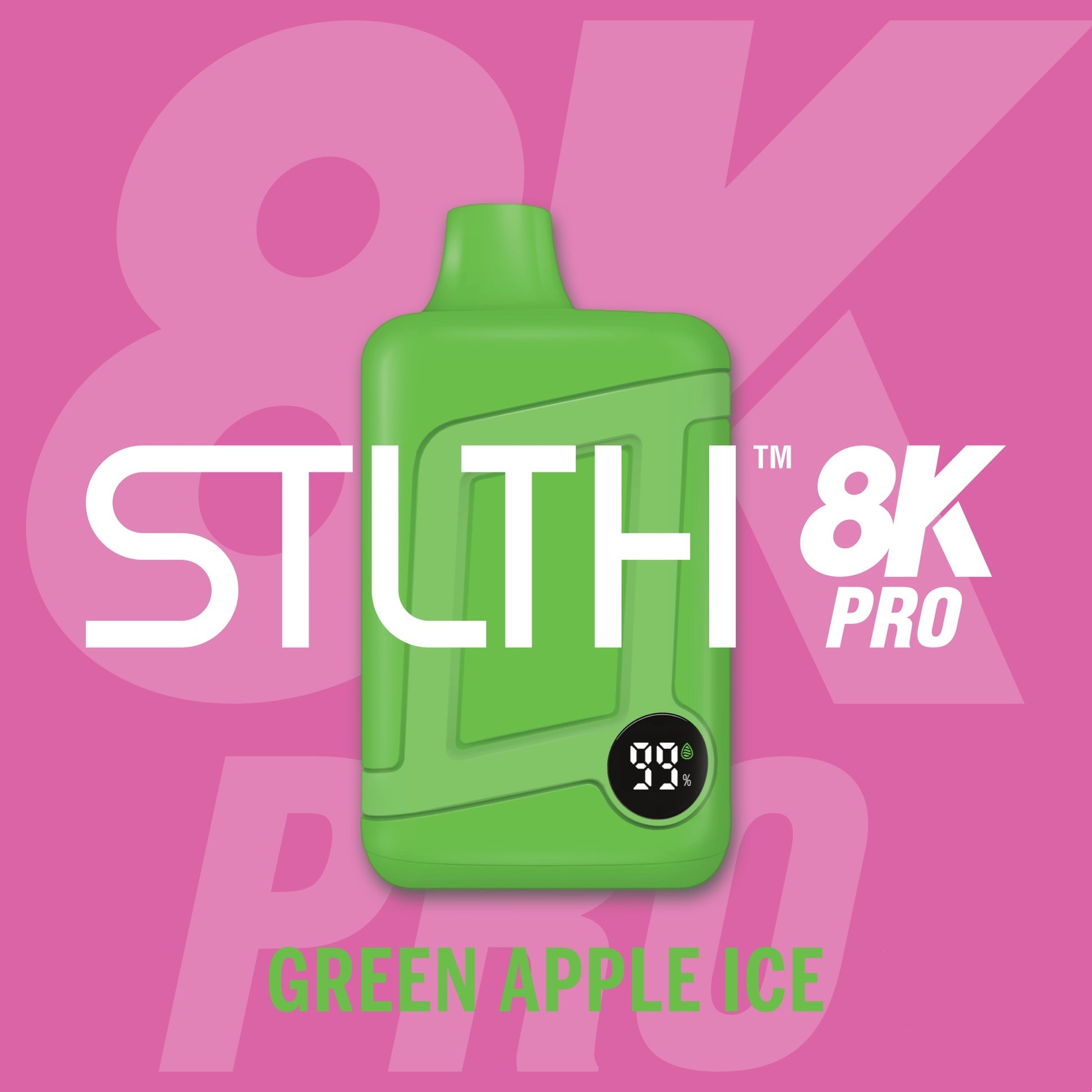 STLTH 8K PRO Disposable - Green Apple Ice
