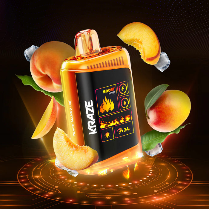 Kraze HD Mega 20000 Disposable - Peach Mango Ice