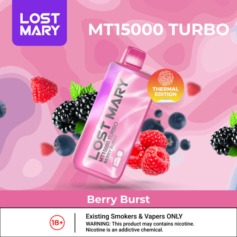 LOST MARY MT15K (15000) TURBO Disposable Vape - Berry Burst