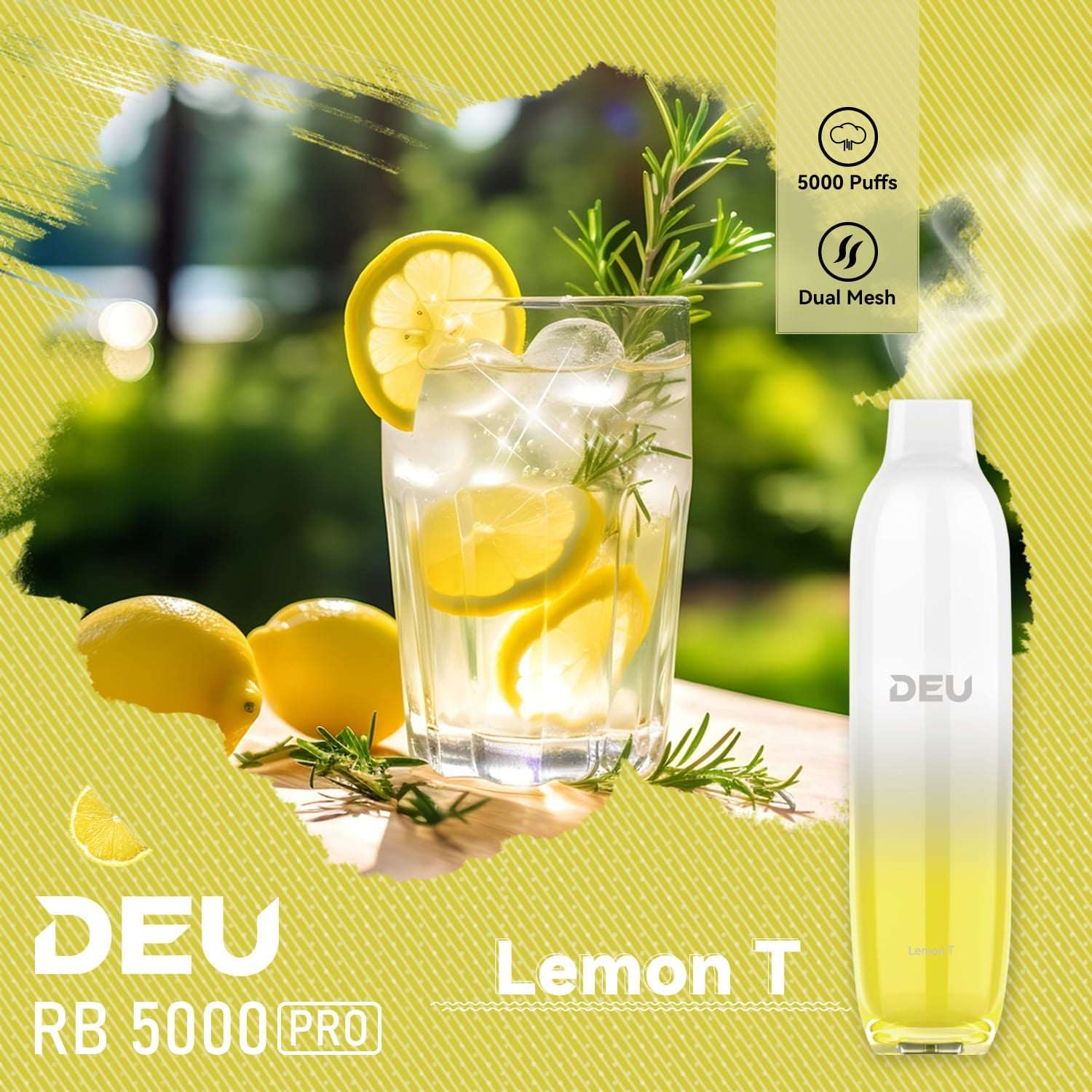 DEU RB5000 Pro Disposable Vape - Lemon T