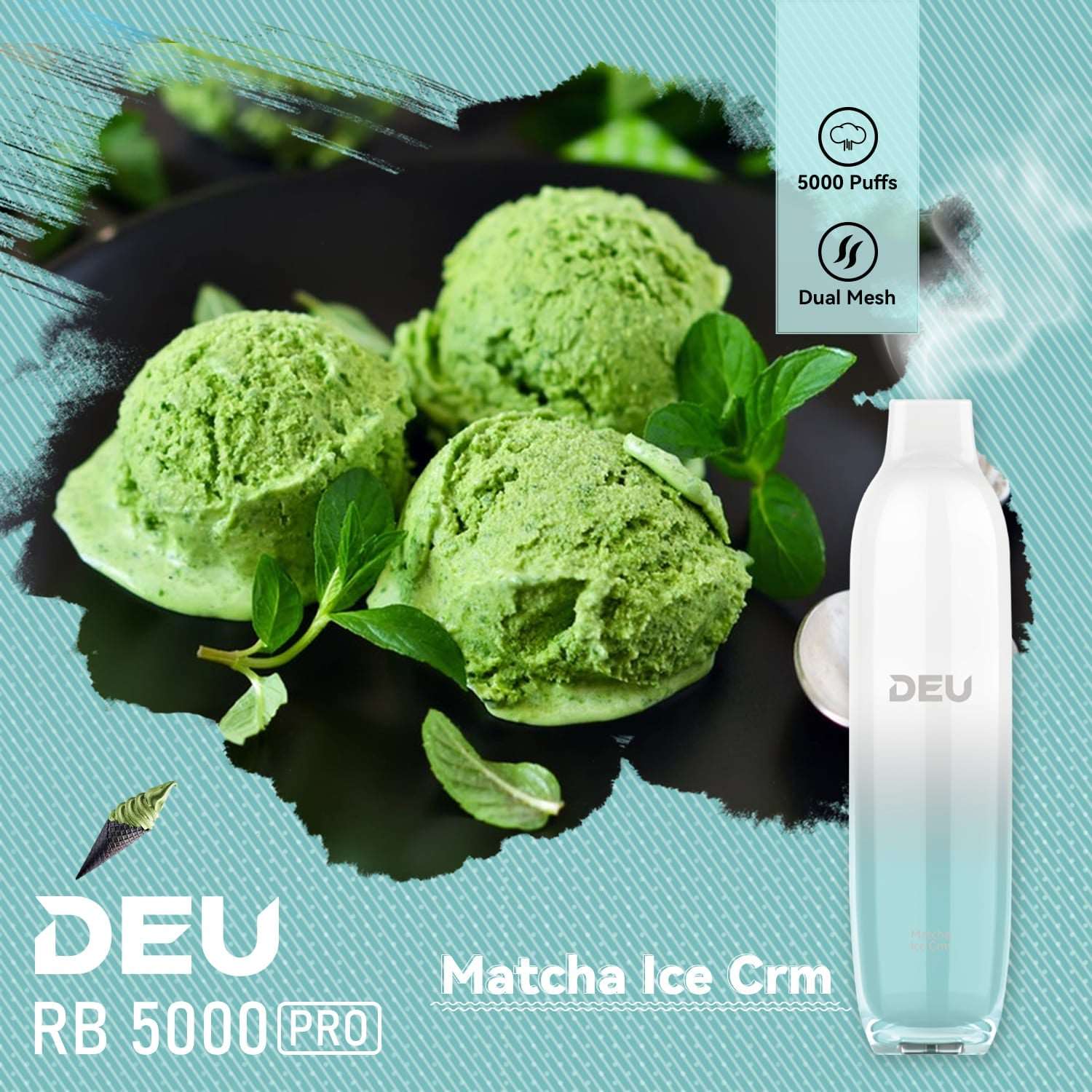 DEU RB5000 Pro Disposable Vape - Mocha Ice(Super Cool)
