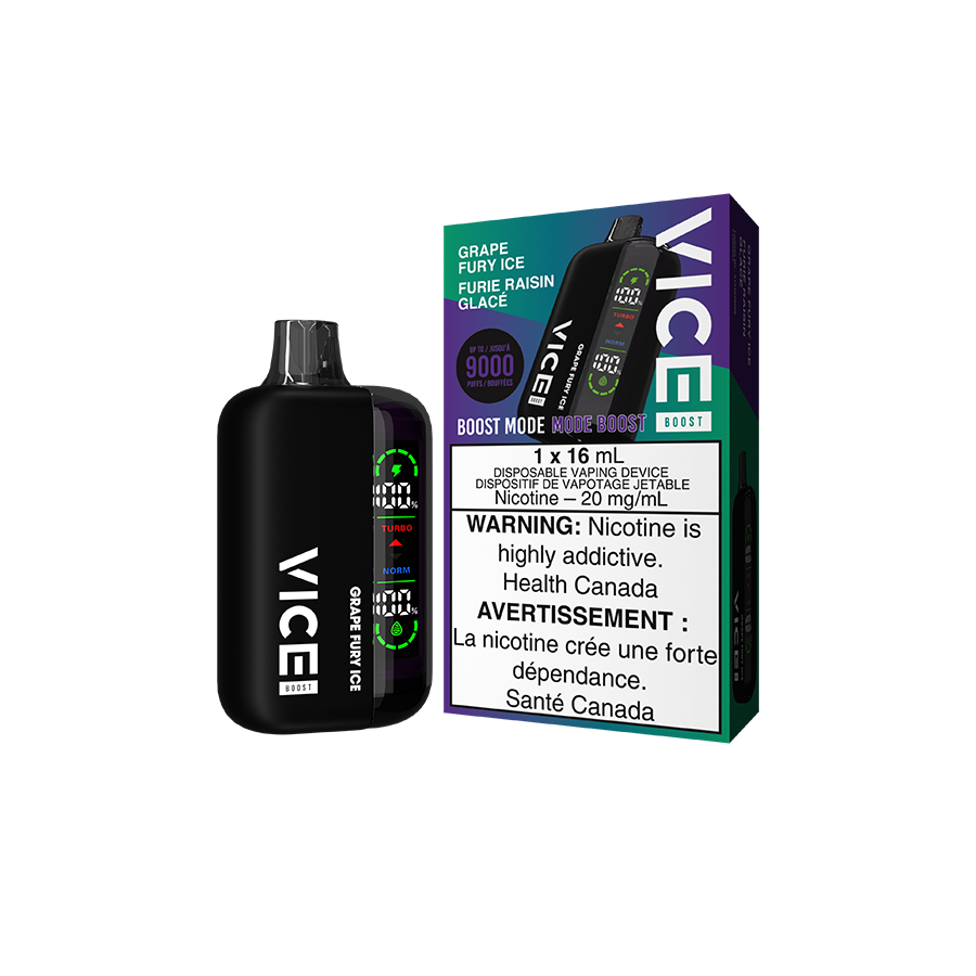 VICE BOOST 9000 Disposable Vape - Grape Fury Ice