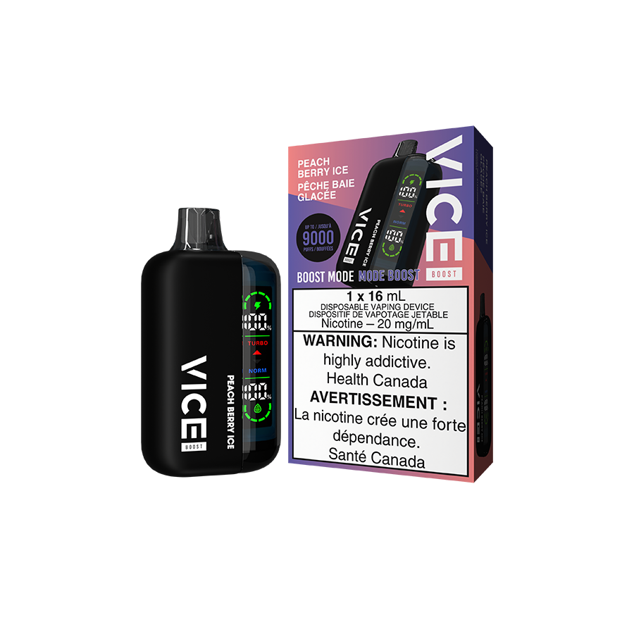 VICE BOOST 9000 Disposable Vape - Peach Berry Ice