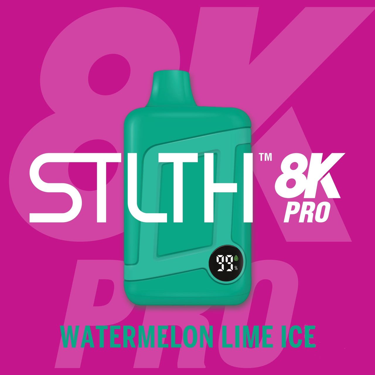 STLTH 8K PRO Jetable - Glace Pastèque Citron Vert