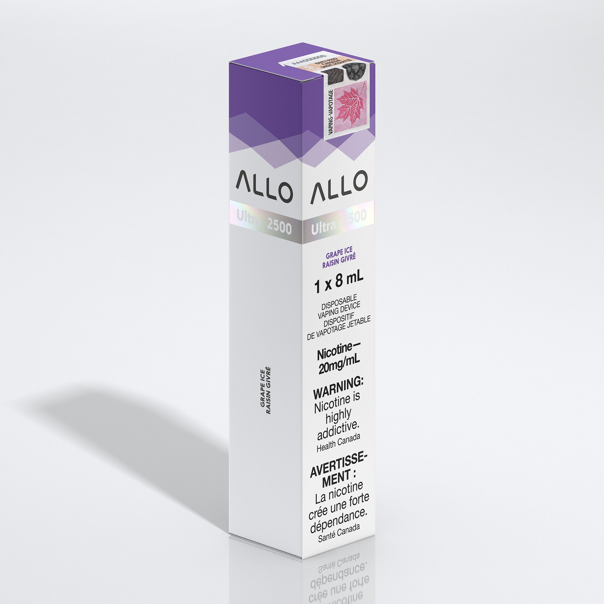 Allo Ultra 2500 Disposable Vape   Grape Ice