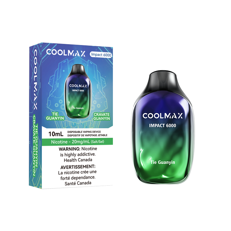 Coolmax Impact 6000 Disposable Vape Tieguanyin(Green Tea Super Cool)