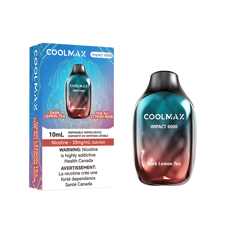 Coolmax Impact 6000 Disposable Vape Dark Lemon Tea