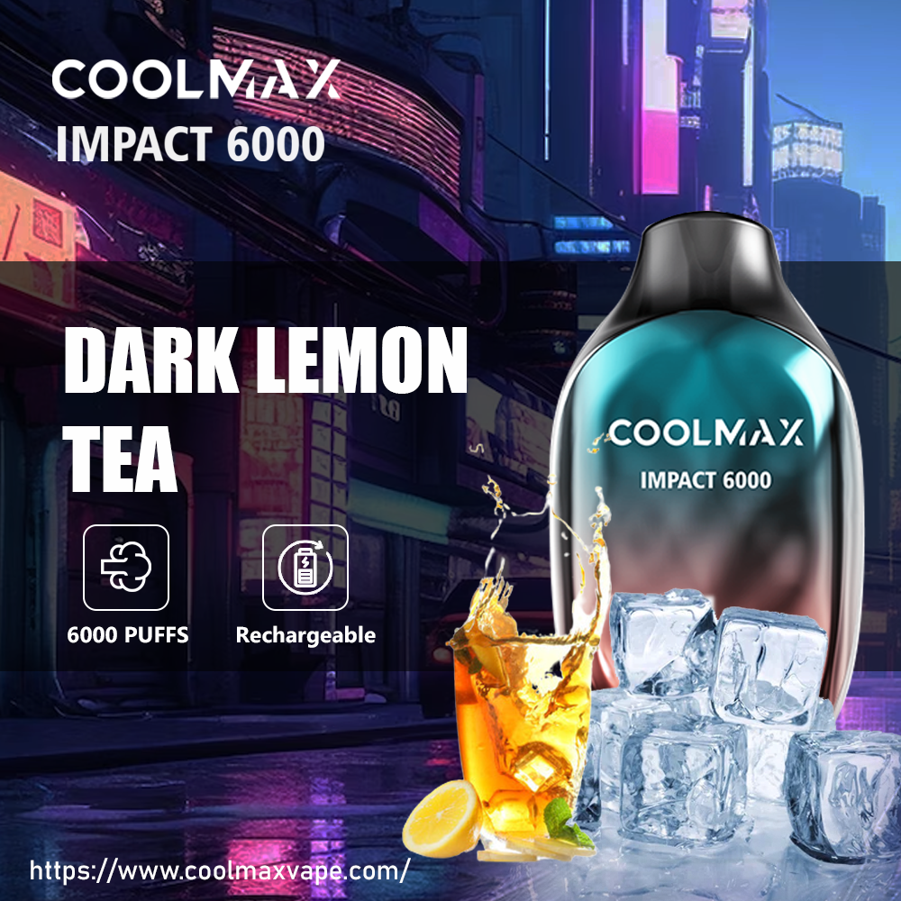 Coolmax Impact 6000 Disposable Vape Dark Lemon Tea