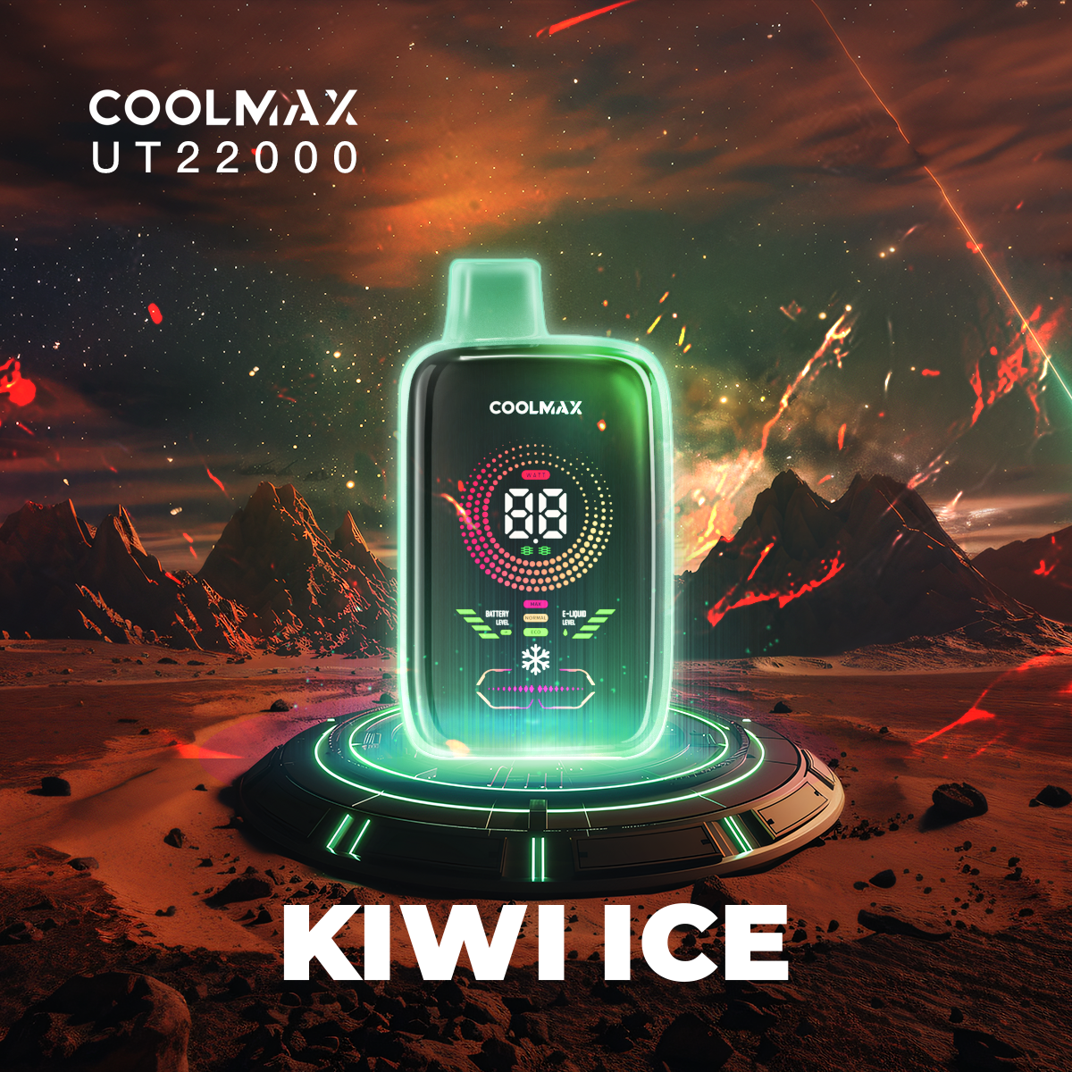 Coolmax Ut22000 Disposable Vape Kiwi Ice(Super Cool)