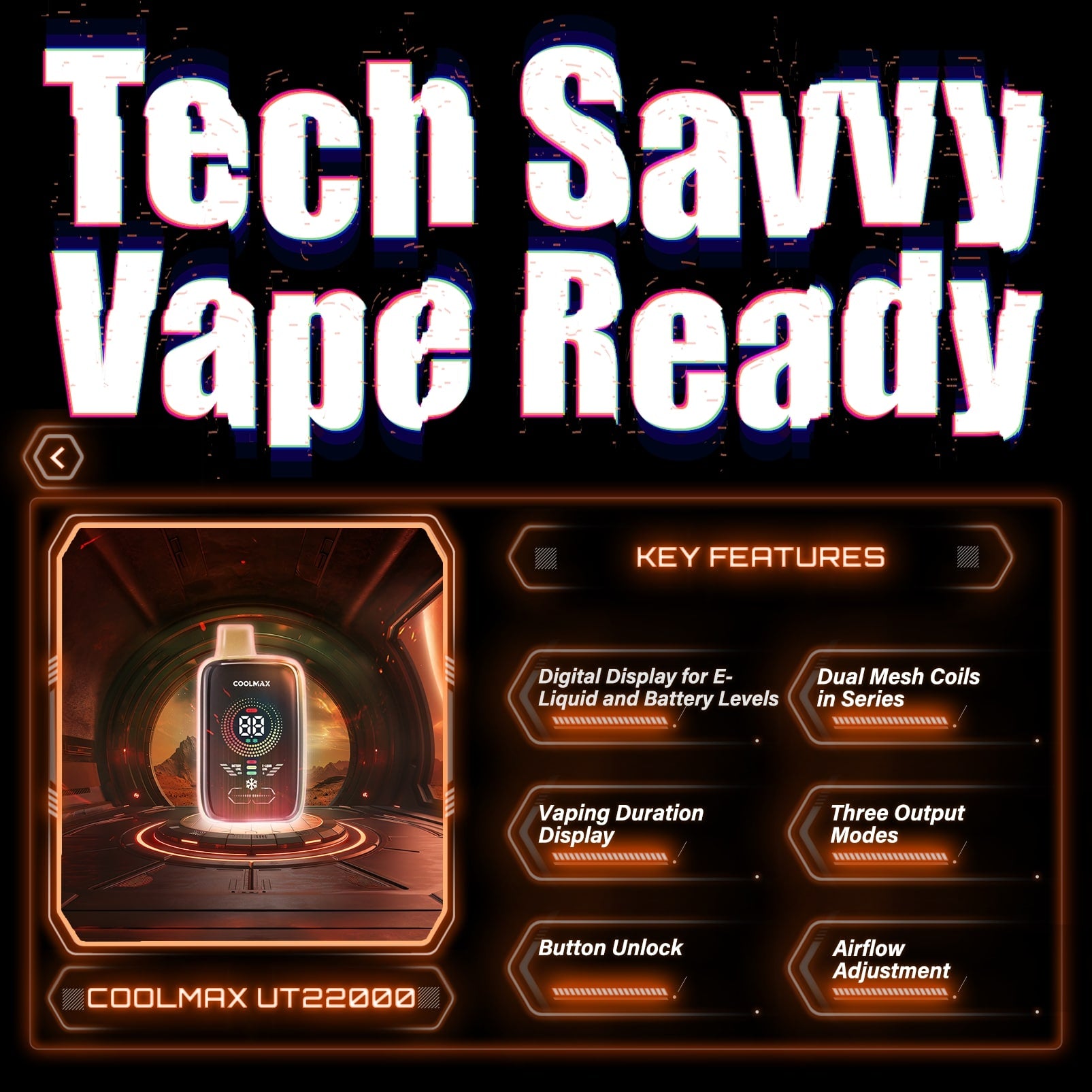 CoolMax UT22000 Disposable Vape - K Ice (Super Cool)