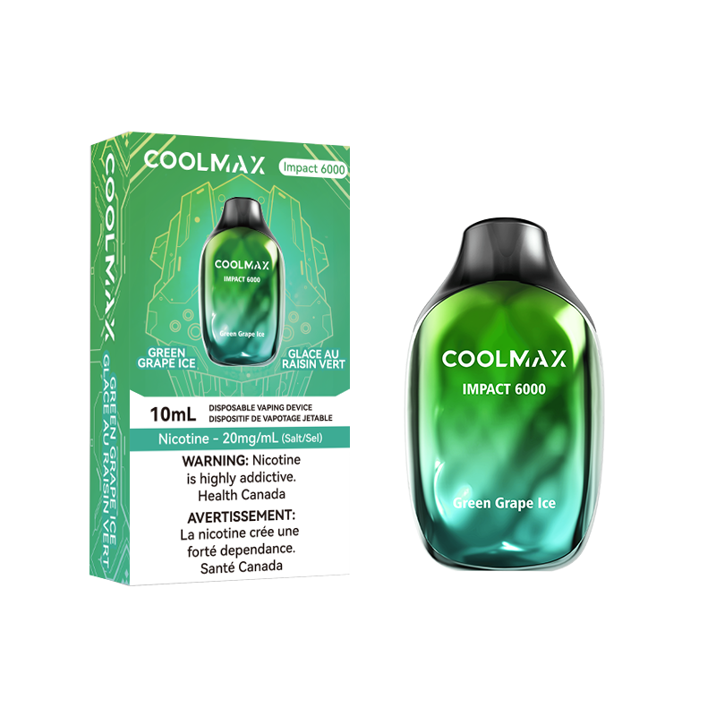 CoolMax Impact 6000 Disposable Vape - Green Grape Ice(Super Cool)