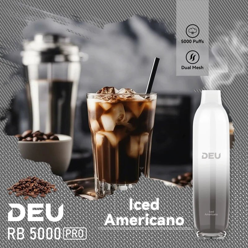 Deu Rb5000 Pro Disposable Vape Iced Americano(Super Cool)