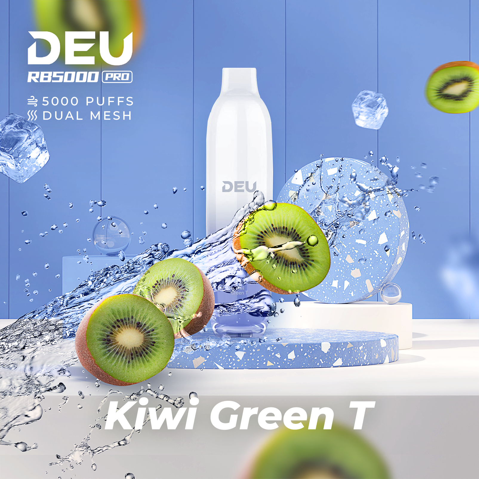 Deu Rb5000 Pro Disposable Vape Kiwi Green T