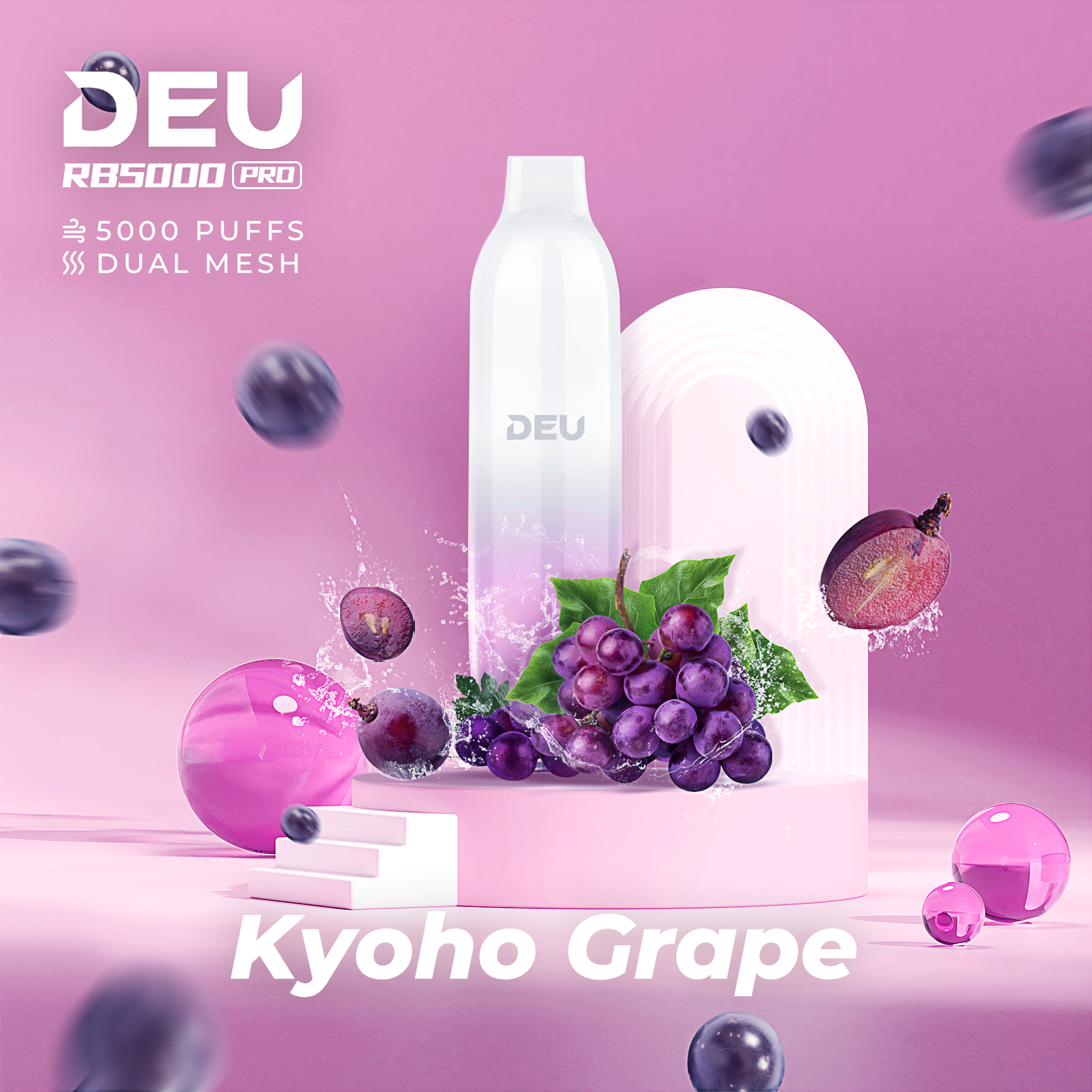 Deu Rb5000 Pro Disposable Vape Kyoho Grape