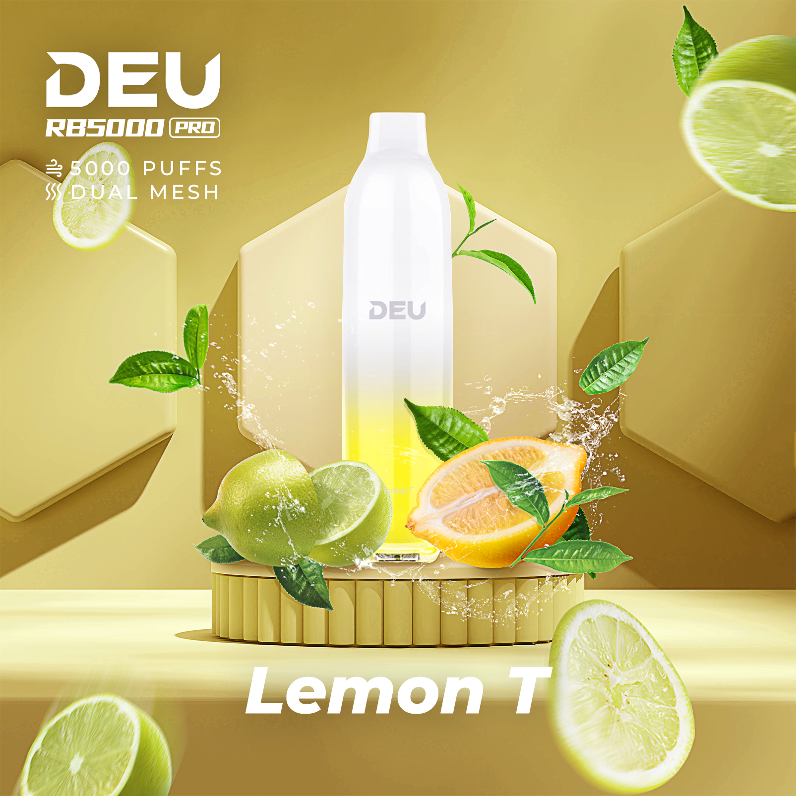 Deu Rb5000 Pro Disposable Vape Lemon T