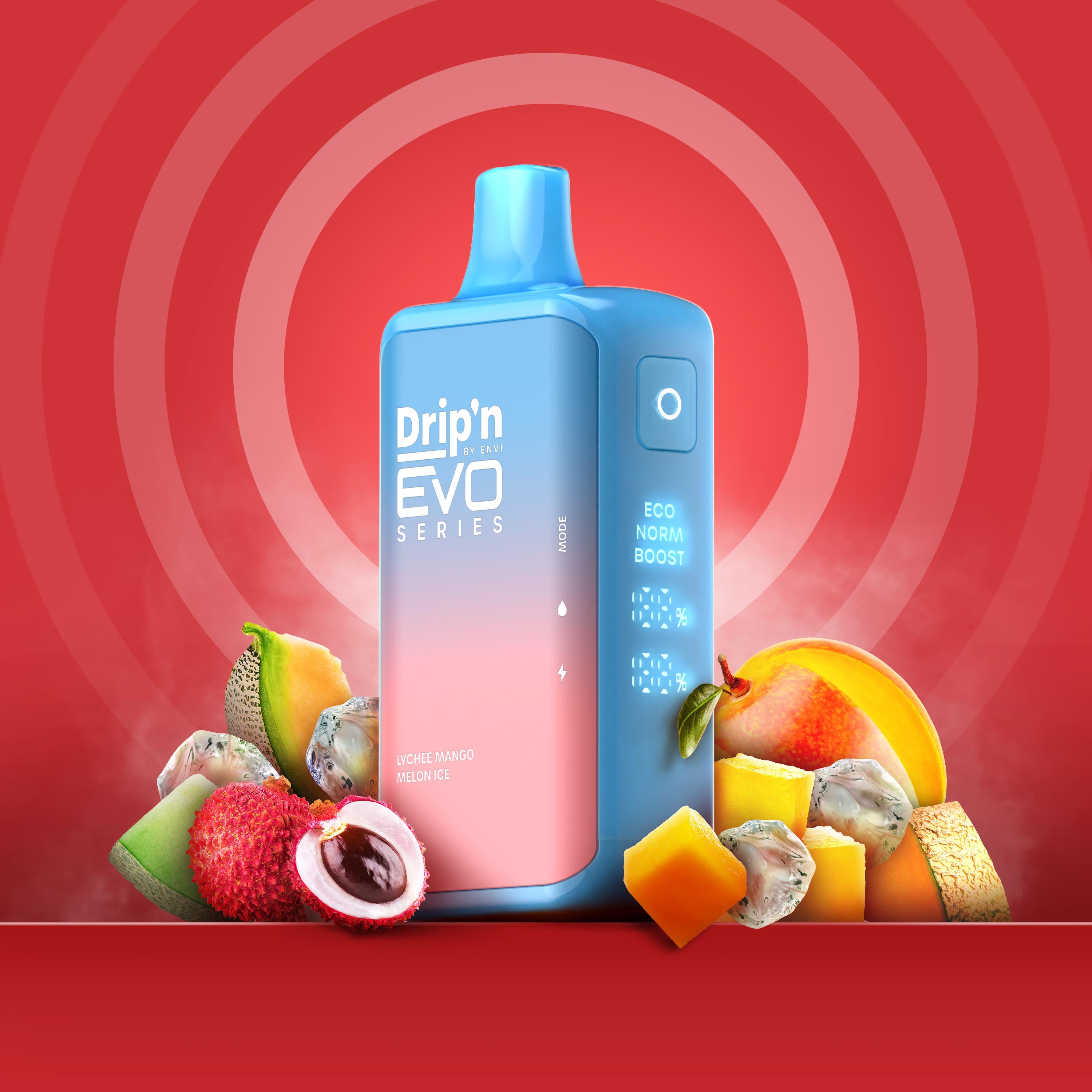 Drip'n By Envi Evo Series 28k (28000) Disposable Lychee Mango Melon Ice