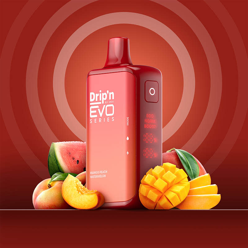 Drip'n By Envi Evo Series 28k (28000) Disposable Mango Peach Watermelon