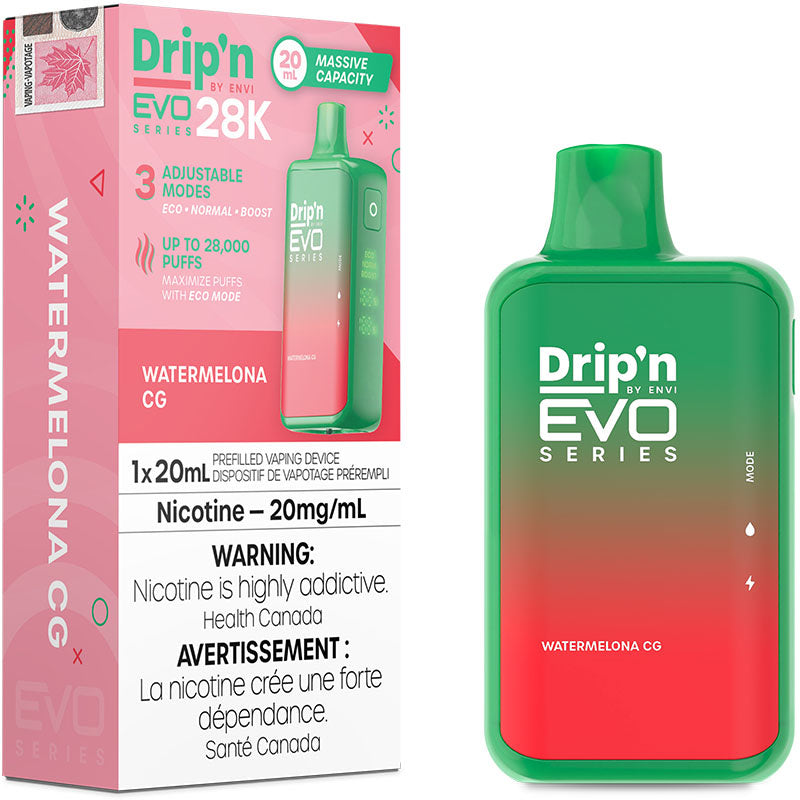 Drip'n By Envi Evo Series 28k (28000) Disposable Watermelona Cg