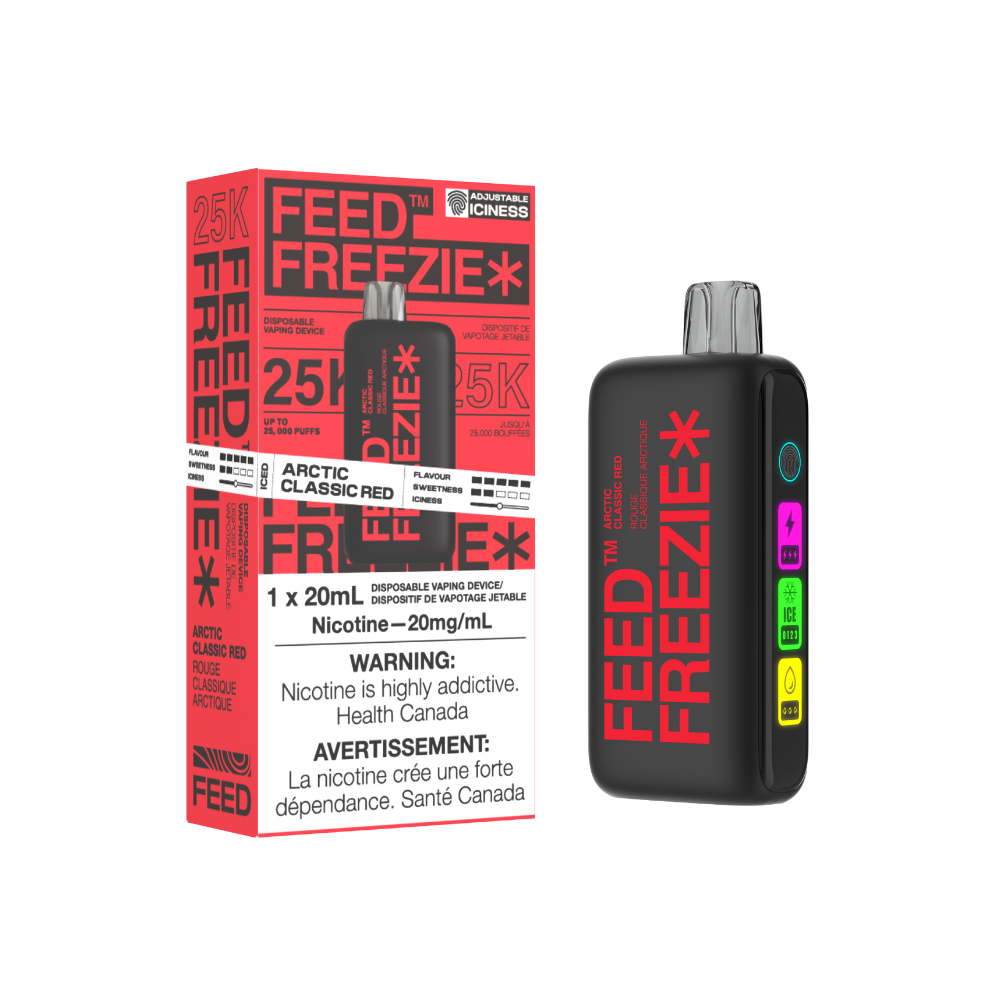 Feed Freezie 25k (25000) Disposable Vape Arctic Classic Red