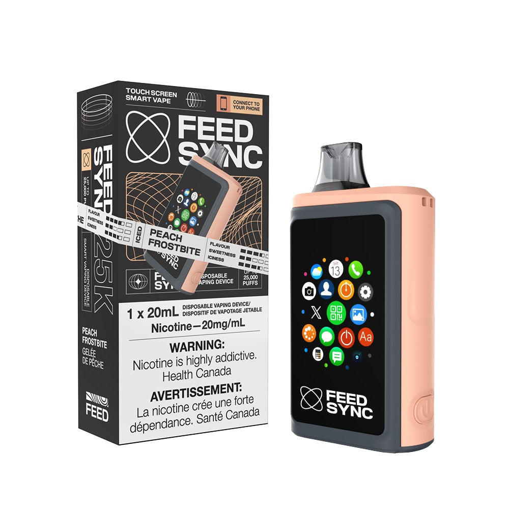 Feed Sync 25000 Disposable Vape Peach Frostbite