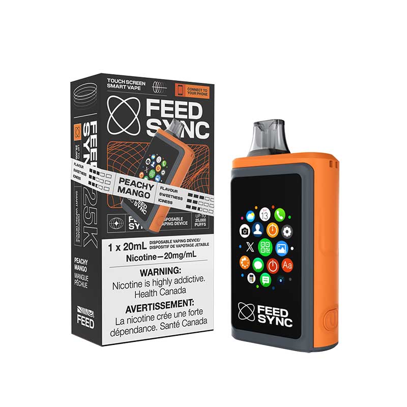 Feed Sync 25000 Disposable Vape Peachy Mango