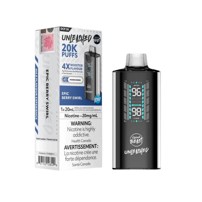 Flavour Beast Unleashed Dcp 20k Disposable: Epic Berry Swirl