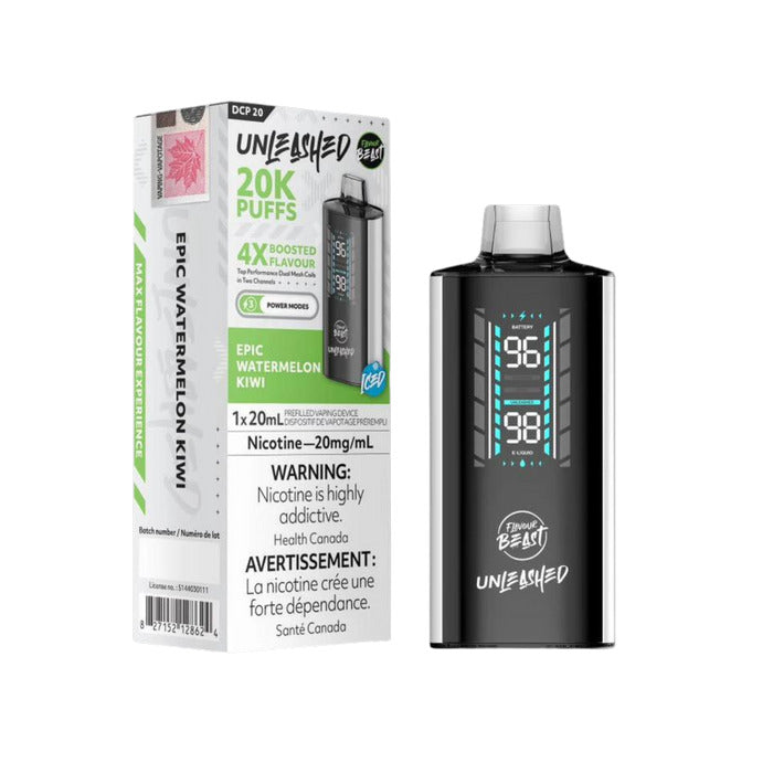 Flavour Beast   Unleashed Dcp 20k Disposable: Epic Watermelon Kiwi