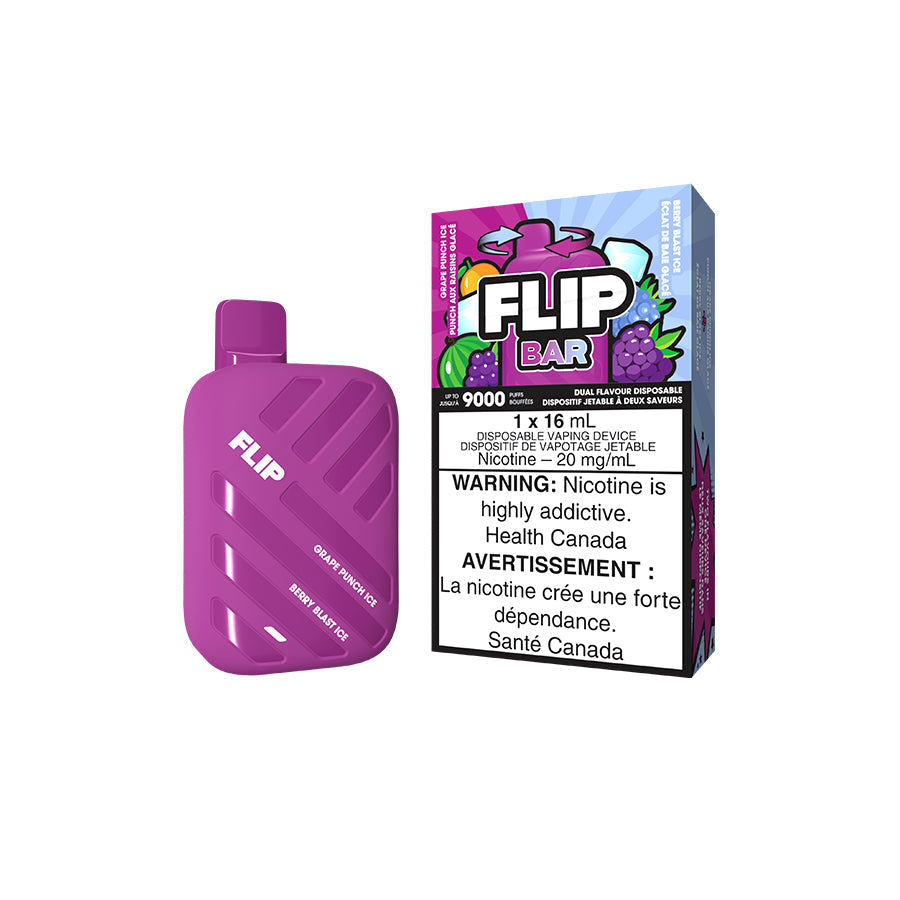 Flip Bar 9000 Disposable Grape Punch Ice And Berry Blast Ice