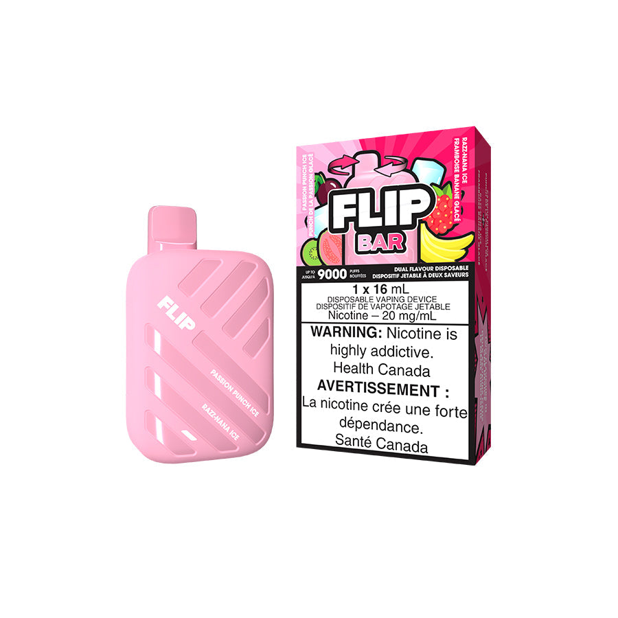 Flip Bar 9000 Disposable Passion Punch Ice And Razz Nana Ice