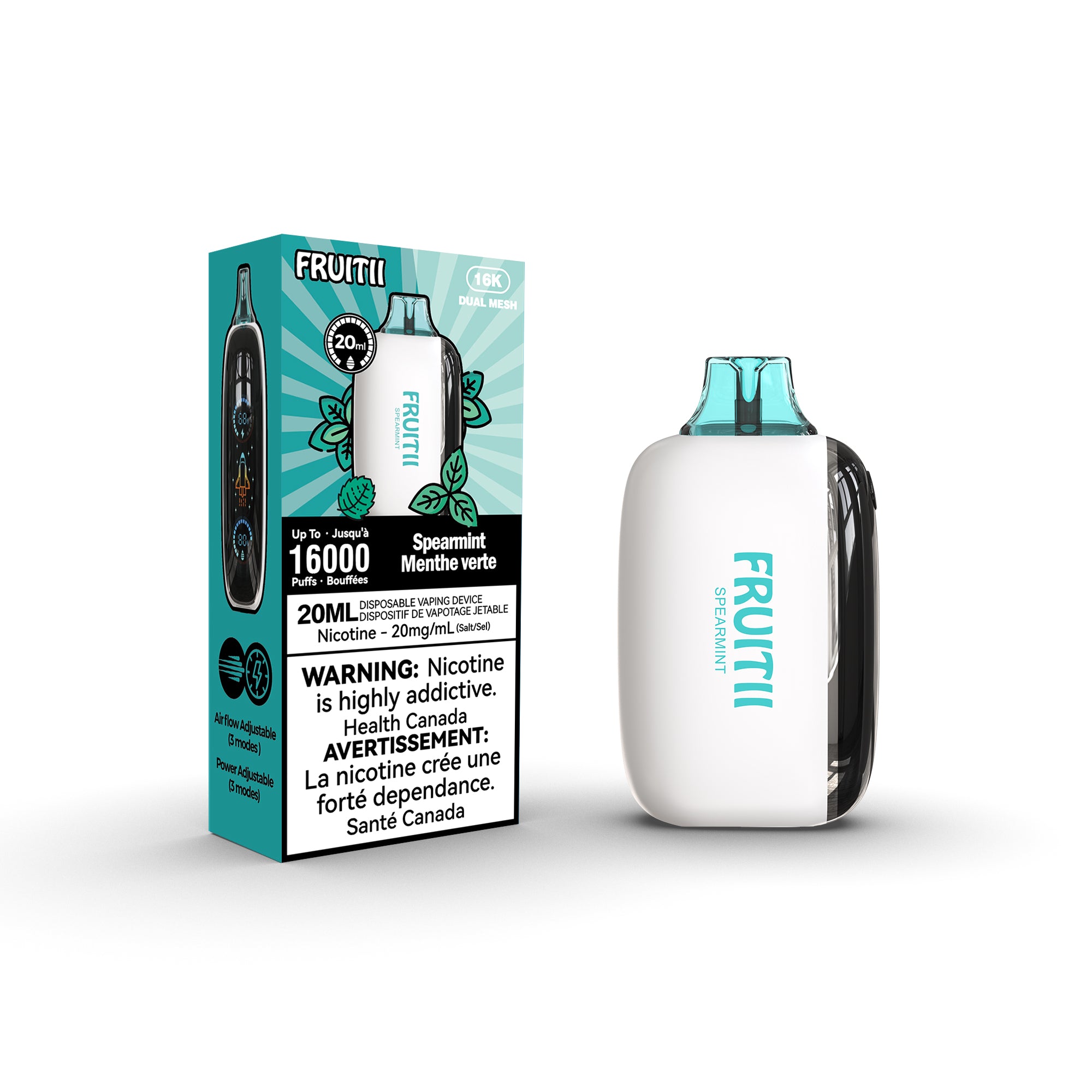 Fruitii 16k (16000) Disposable Vape Spearmint