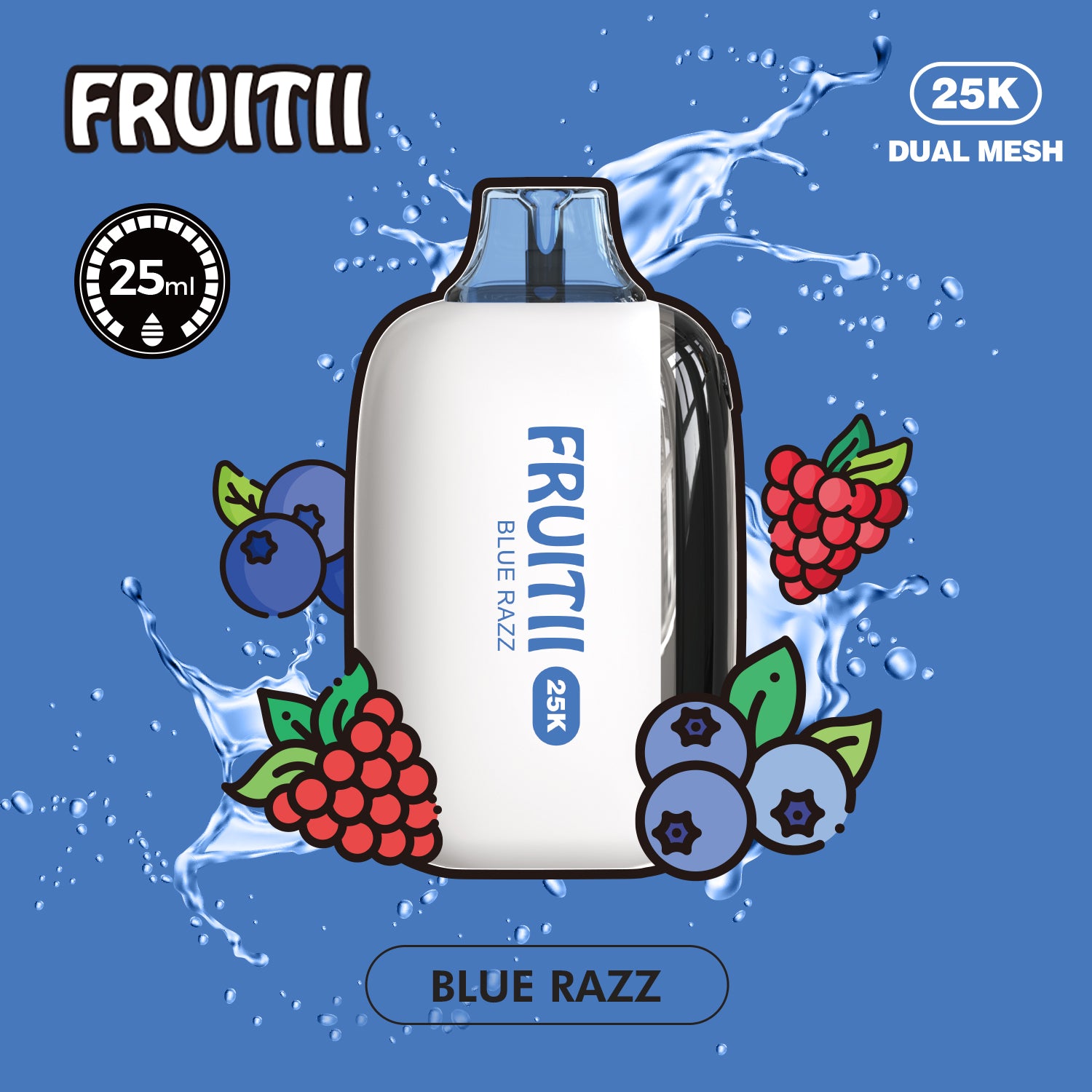 Fruitii 25k (25000) Disposable Vape Blue Razz