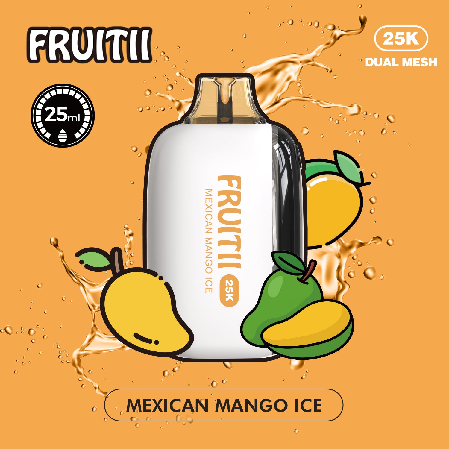 Fruitii 25k (25000) Disposable Vape Mexican Mango Ice