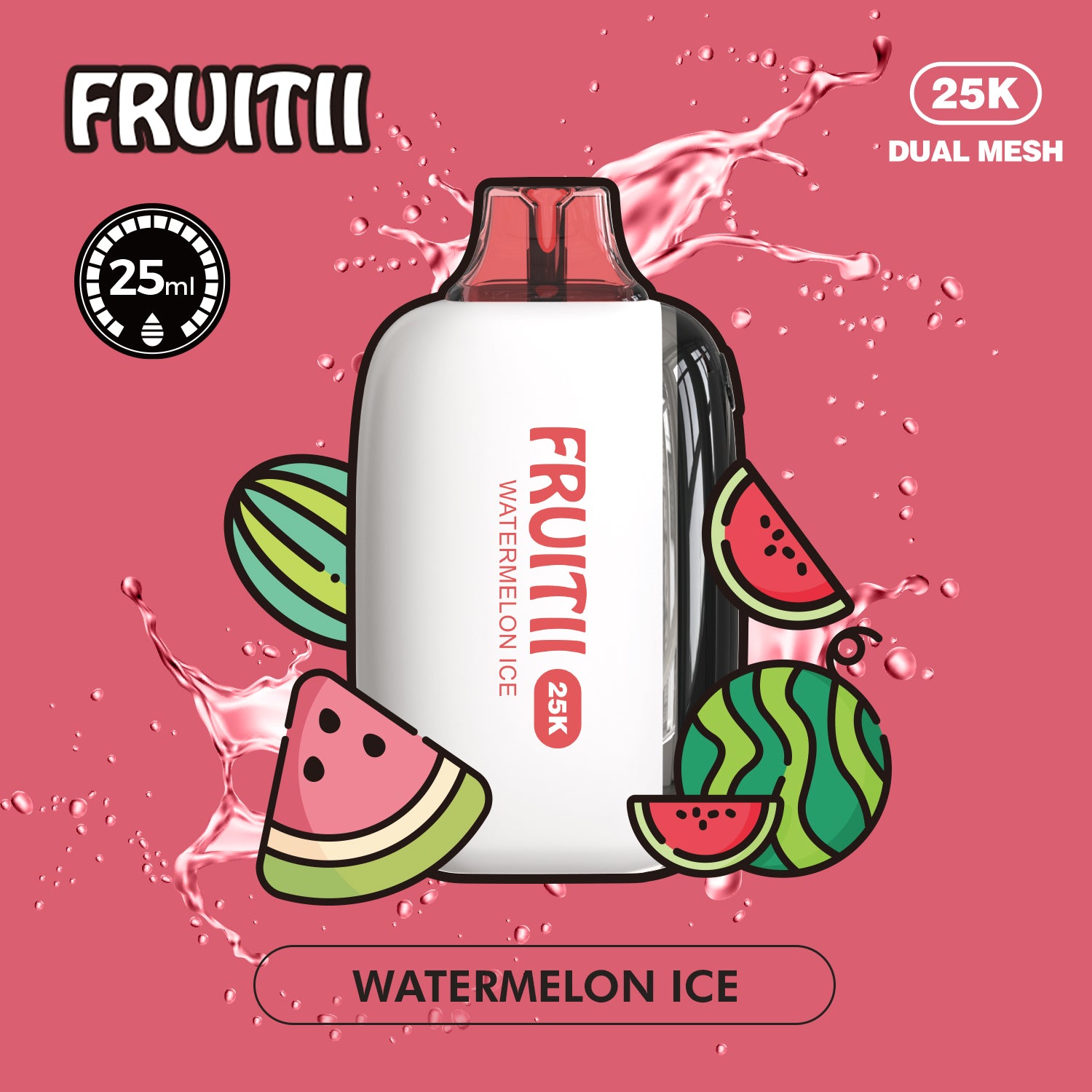 Fruitii 25k (25000) Disposable Vape Watermelon Ice