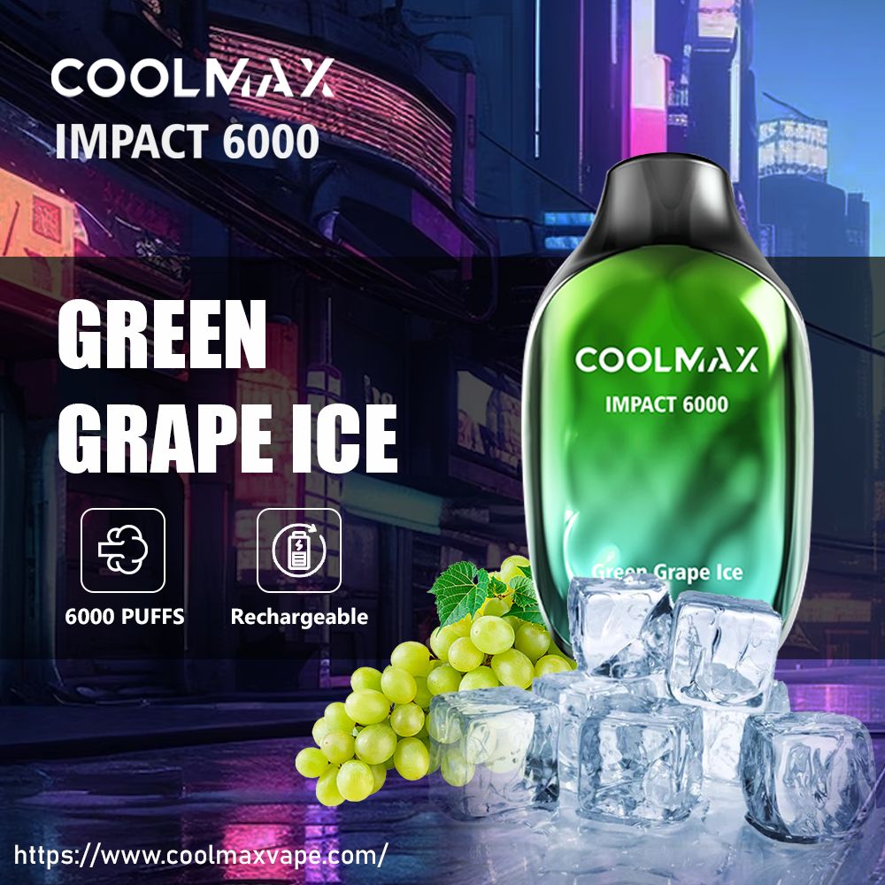 CoolMax Impact 6000 Disposable Vape - Green Grape Ice(Super Cool)