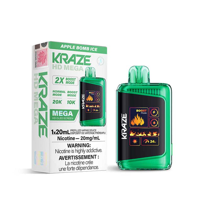 Kraze Hd Mega 20000 Disposable Apple Bomb