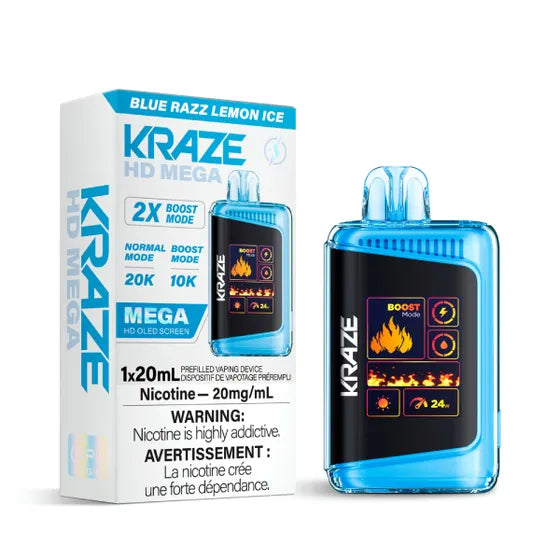 Kraze HD Mega 20000 Disposable - Blue Razz Lemon Ice