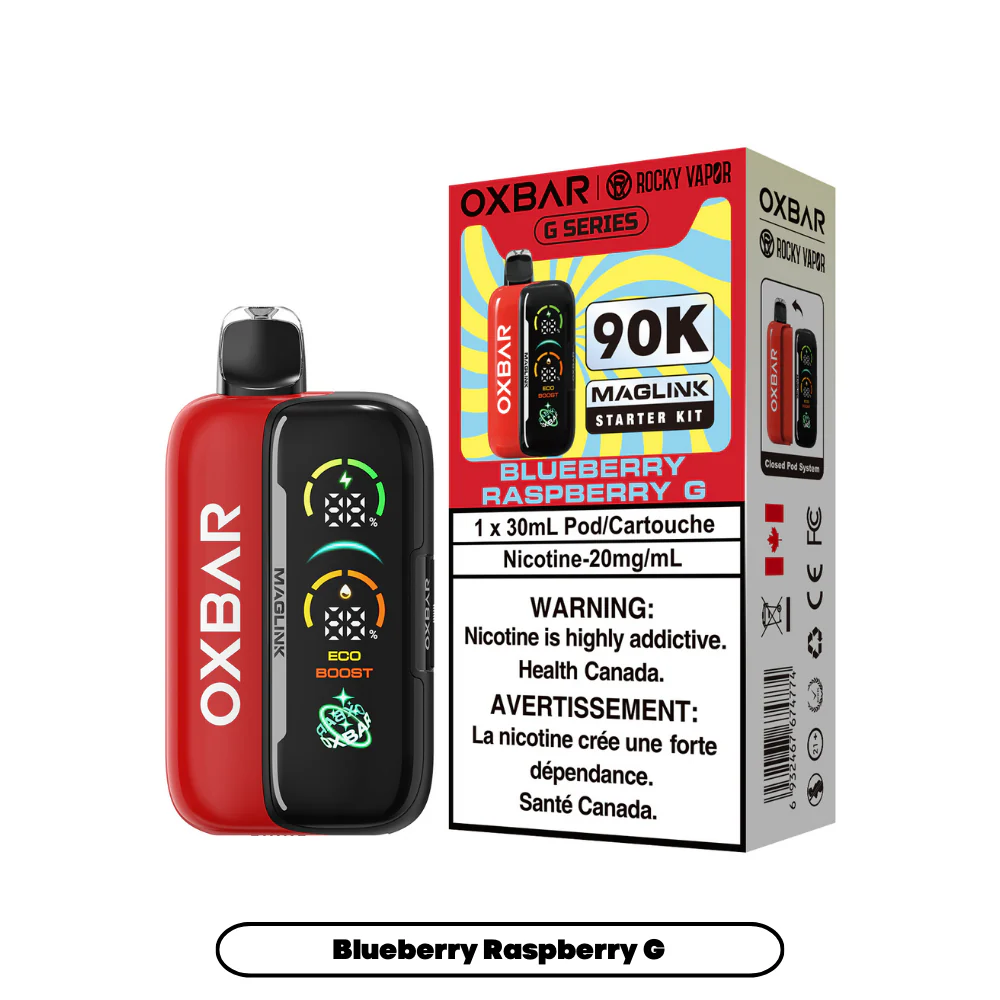 OXBAR Rocky Vapor Maglink 90K Starter Kit Blueberry Raspberry G