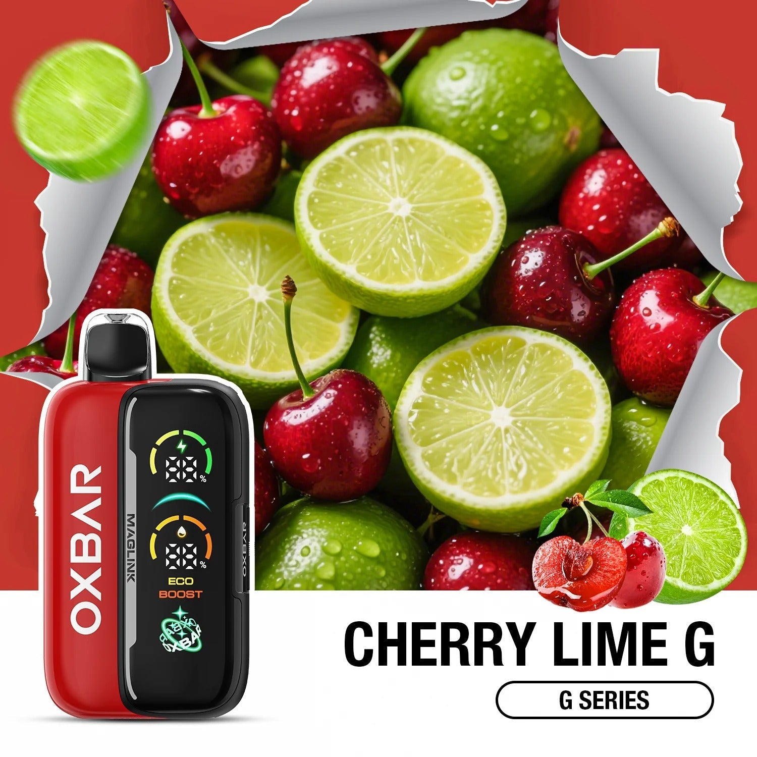 OXBAR Rocky Vapor Maglink 90K Starter Kit Cherry Lime G
