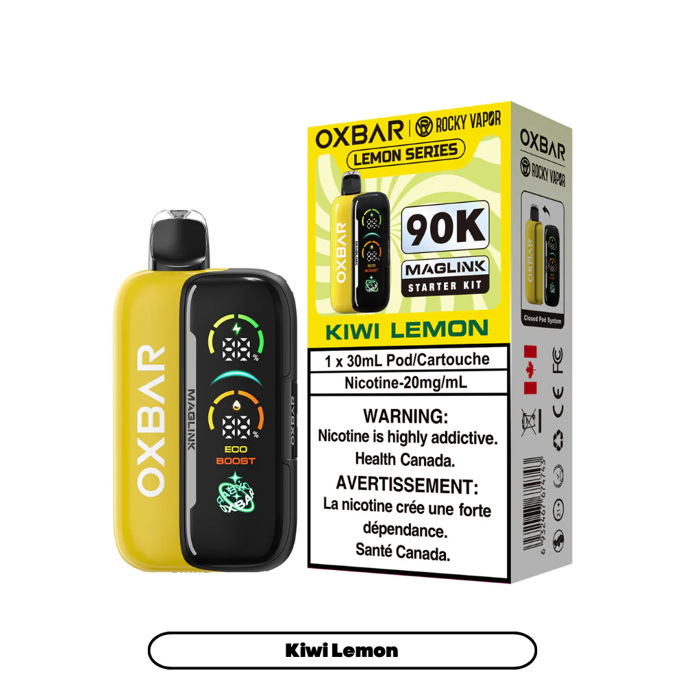 OXBAR Rocky Vapor Maglink 90K Starter Kit Kiwi Lemon