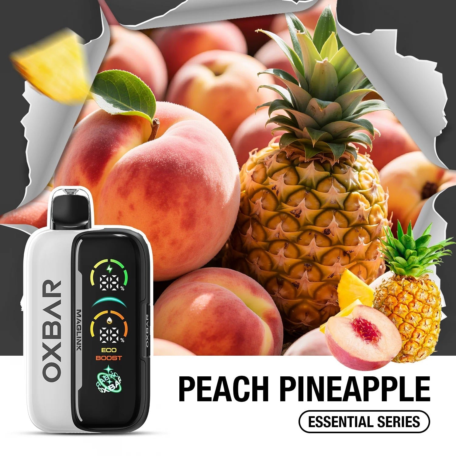 OXBAR Rocky Vapor Maglink 90K Starter Kit Peach Pineapple