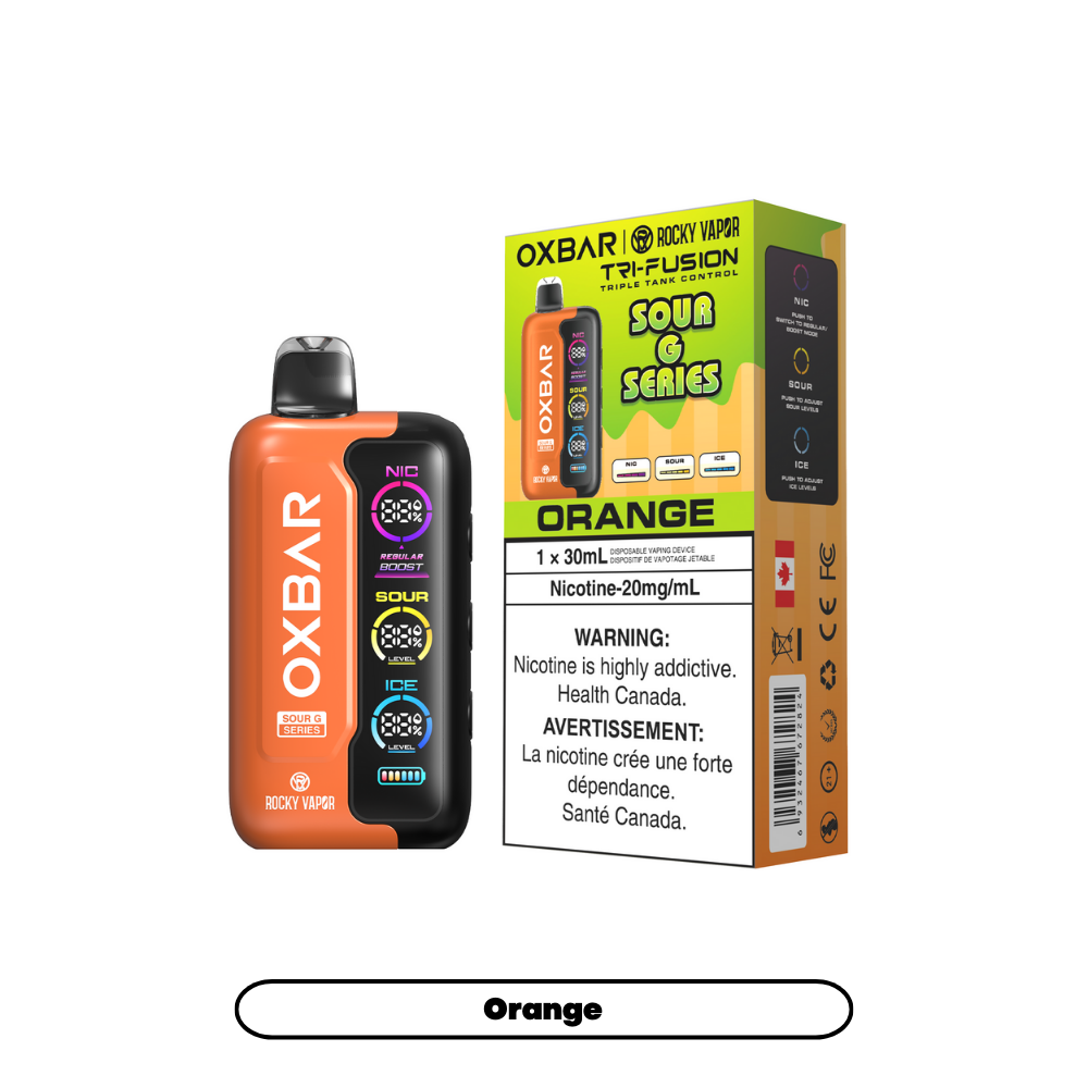OXBAR Tri Fusion 45K Disposable Orange (Sour G Series) - Vape Kingdom