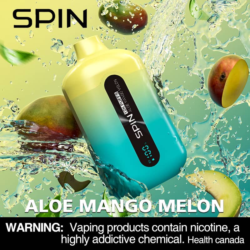 Spin 12K (12000) Disposable Vape Aloe Mango Melon