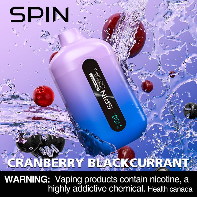 Spin 12K (12000) Disposable Vape Cranberry Blackcurrant