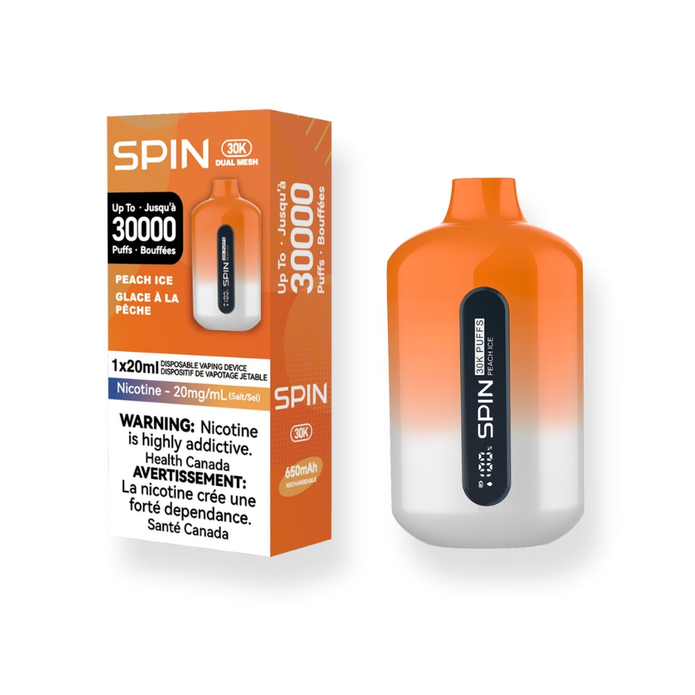 Spin 30K (30000) Disposable Vape Peach Ice