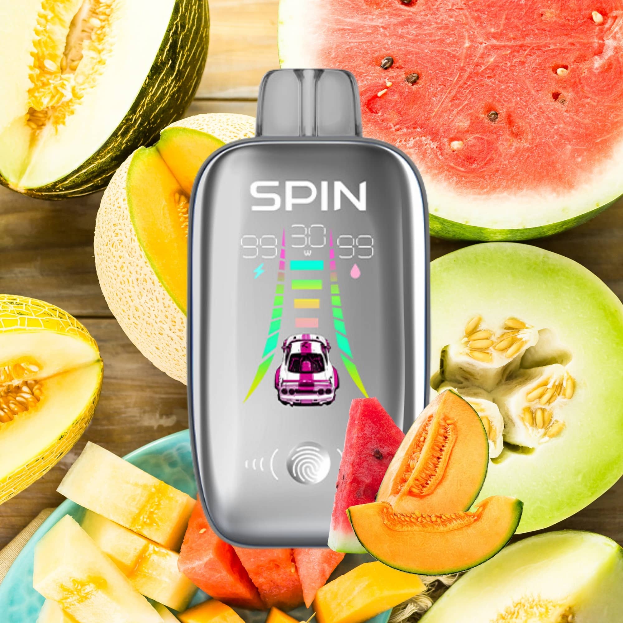 Spin Ultra 40K (40000) Disposable Vape Watermelon Honeydew Cantaloupe