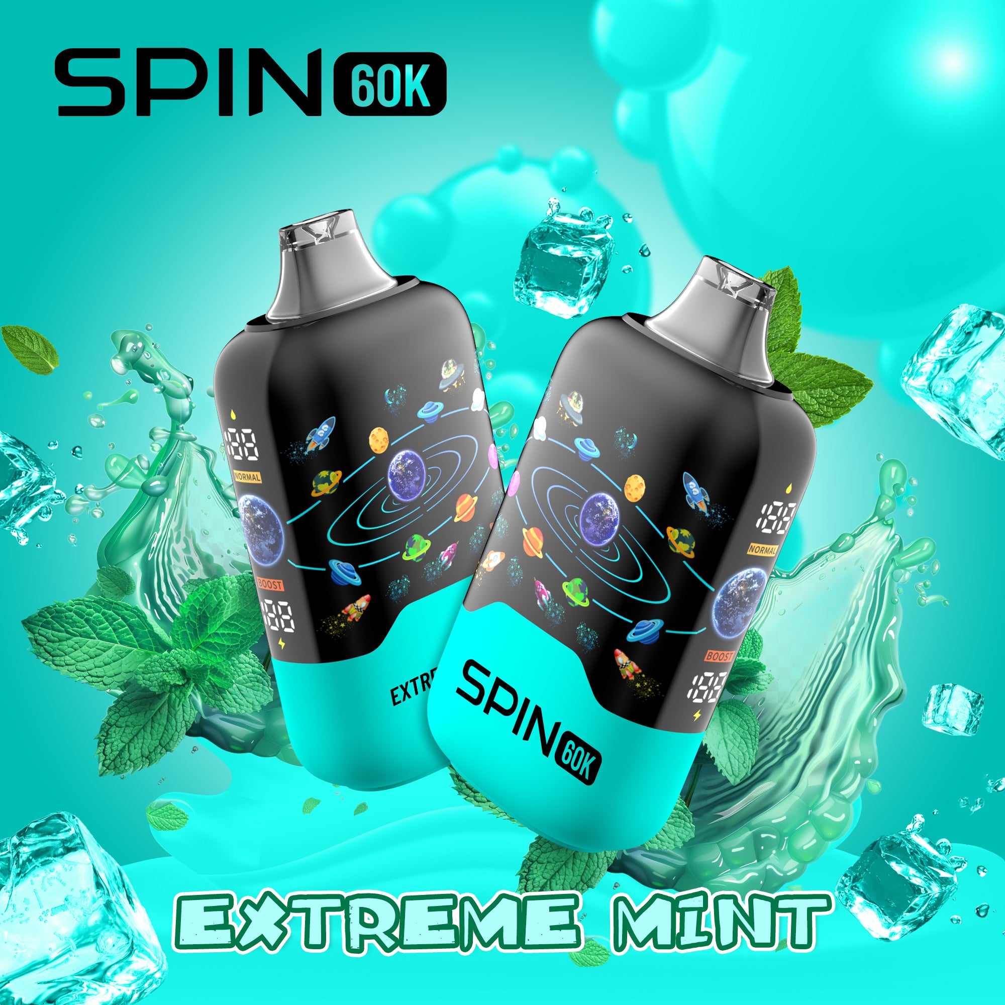 Spin 60K (60000) Disposable Vape Extreme Mint
