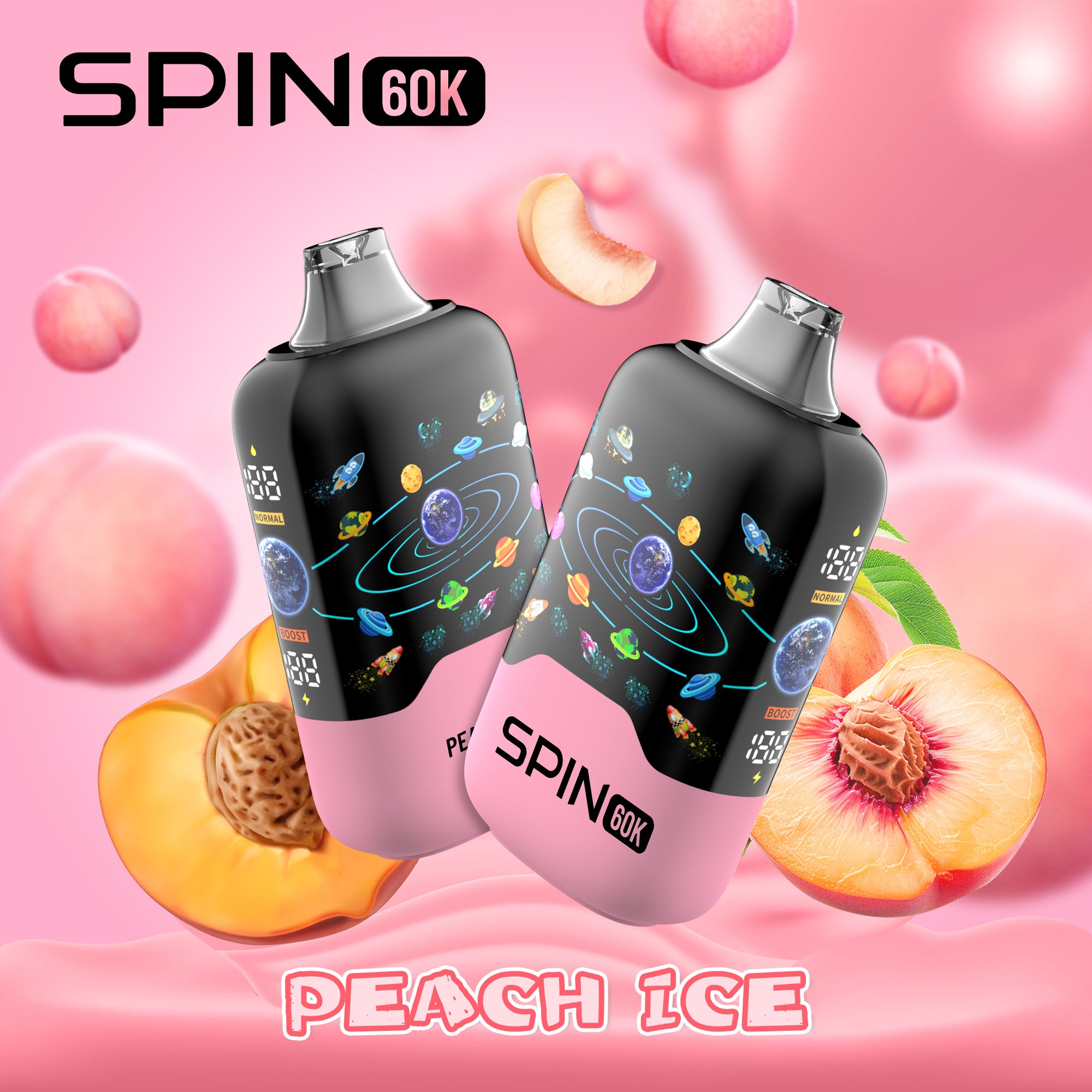 Spin 60K (60000) Disposable Vape Peach Ice