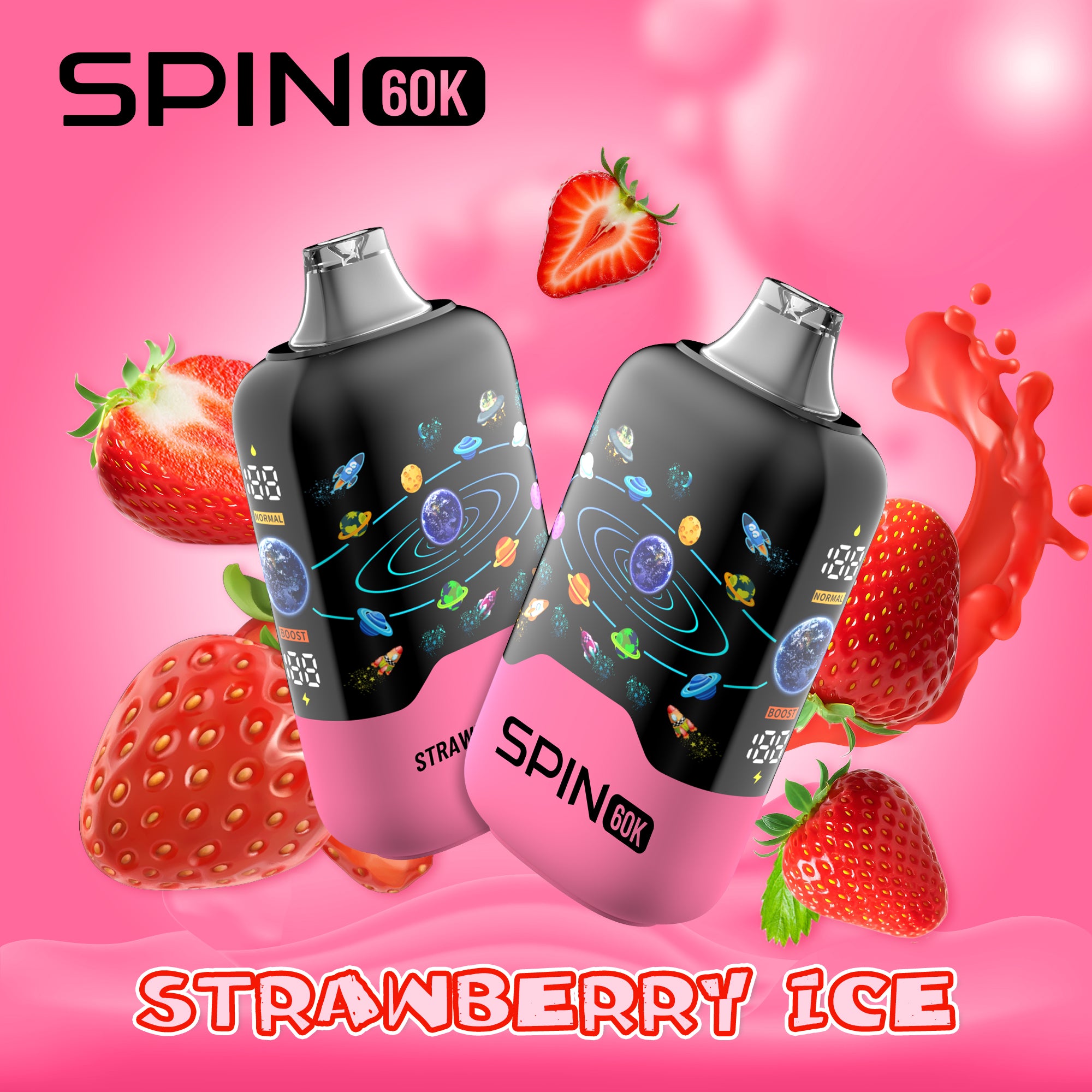 Spin 60K (60000) Disposable Vape strawberry Ice